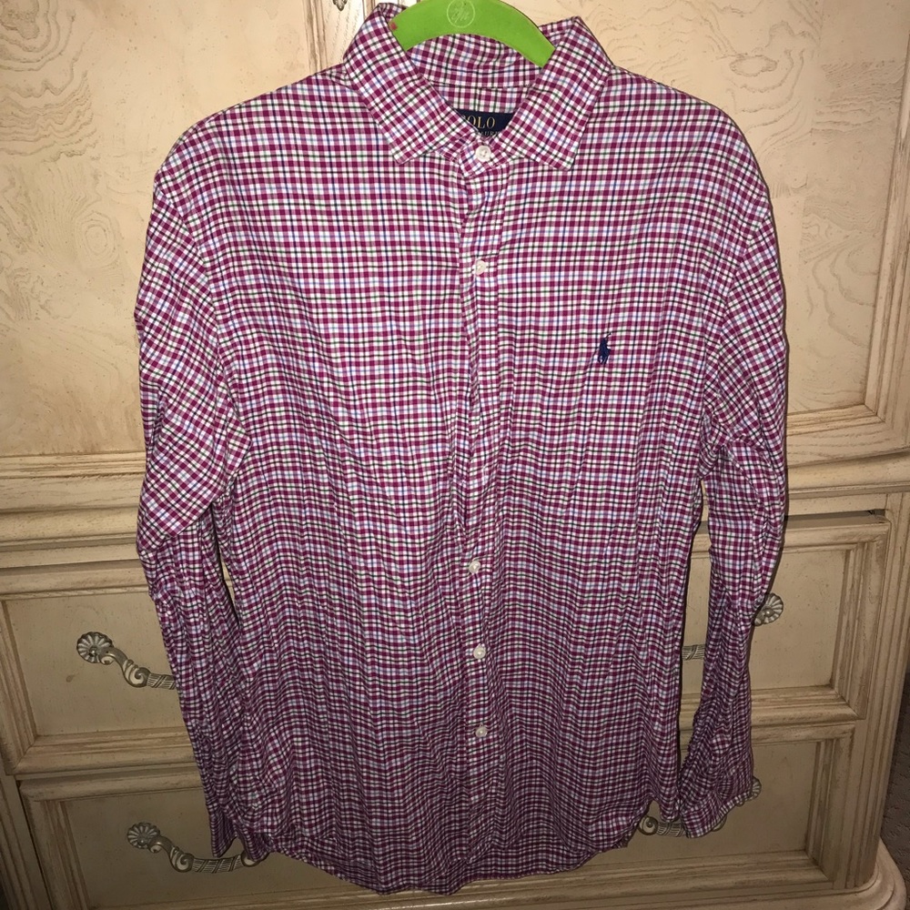 Casual Polo Button Down Size Large - image 1